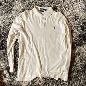 Men’s Polo by Ralph Lauren Long sleeve button shirt White Sz L